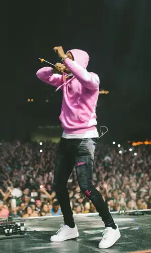 G Herbo wearing Gallery Dept. hoody