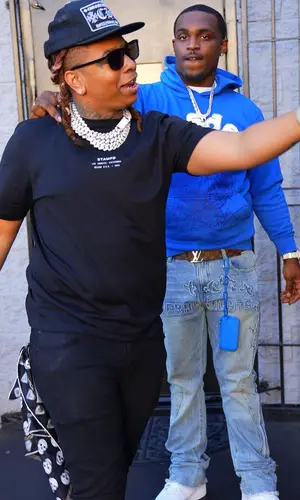 Lil Gotit wearing Chrome Hearts cap