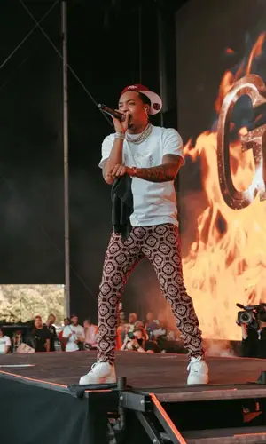 G Herbo wearing New Era cap