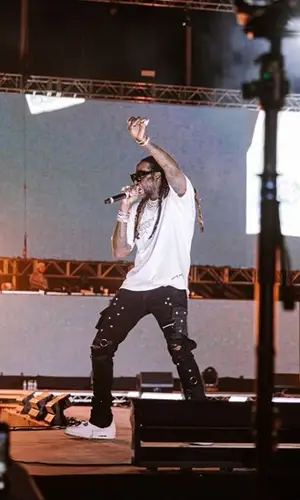 2 Chainz wearing Chrome Hearts cap