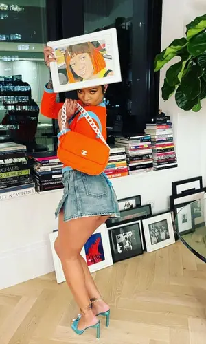 Rihanna wearing Chanel jacket