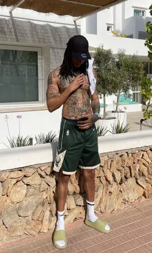 Young Adz wearing Nike shorts