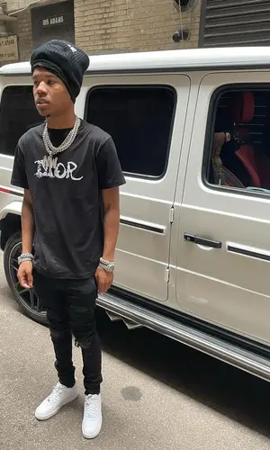 Nardo Wick wearing Dior t-shirt