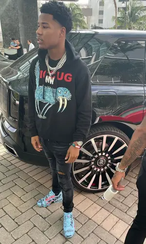 Nardo Wick wearing Gucci hoody