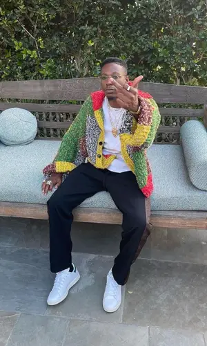 Joey Badass wearing Cartier eyewear