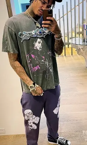 Jordan Clarkson wearing Cosey X Cosey t-shirt