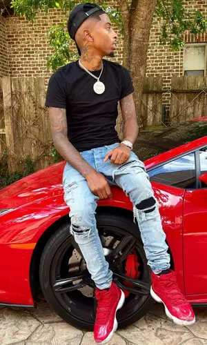 Funny Mike wearing Amiri cap