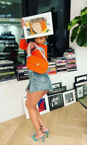 Rihanna wearing Chanel jacket