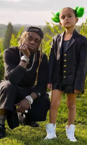 Lil Wayne wearing Balenciaga shorts