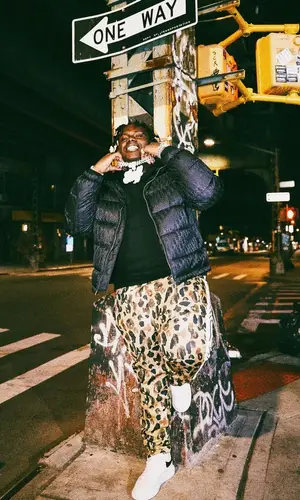 Sheff G wearing Amiri hoody