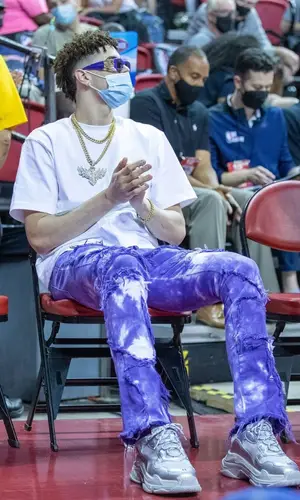LaMelo Ball wearing Balenciaga eyewear