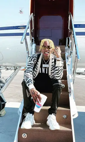 Soulja Boy wearing Amiri t-shirt