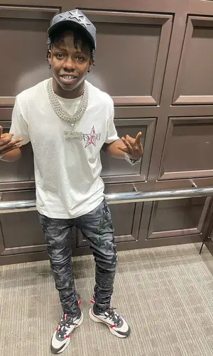 Jackboy wearing Amiri cap