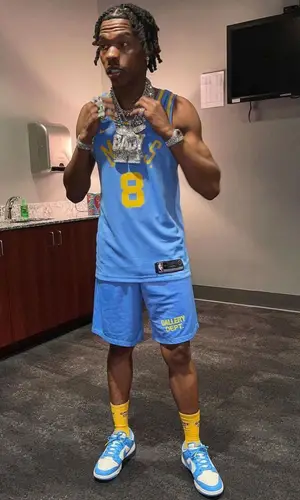 Lil Baby wearing Nike jersey