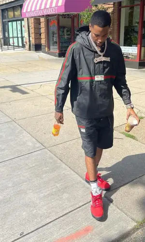 Key Glock wearing Gucci shorts