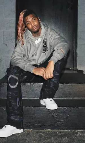 Lil Keed wearing Salehe Bembury hoody