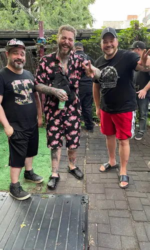 Post Malone wearing Crocs sandal