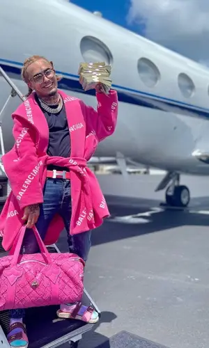 Lil Pump wearing Balenciaga jacket
