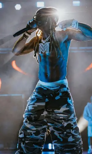 Lil Wayne wearing Balenciaga boots