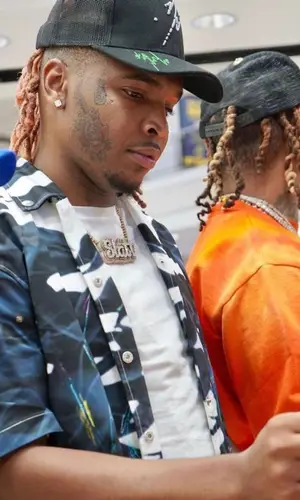 Lil Keed wearing Vicaire cap