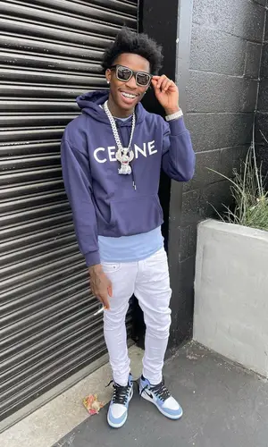 Quando Rondo wearing Celine hoody