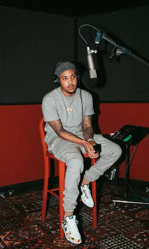 G Herbo wearing Fear of God hat