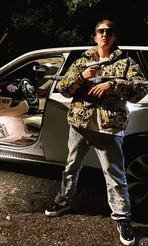 Yung Trappa wearing Martin Valen sneakers