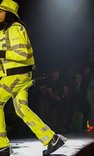 Quavo wearing Gallery Dept. hat
