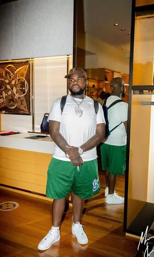 Fat Boy wearing Travis Scott Merch hat