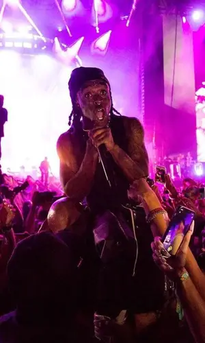 Lil Uzi Vert wearing Rick Owens jersey
