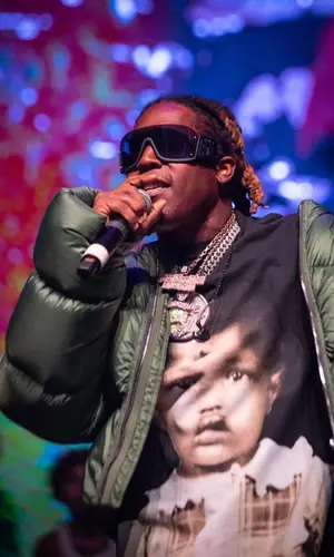 Don Toliver wearing GCDS eyewear
