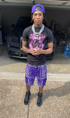 NLE Choppa wearing Jordan other
