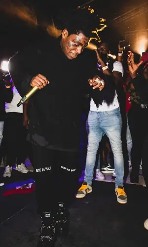 Kodak Black wearing Balenciaga sweater