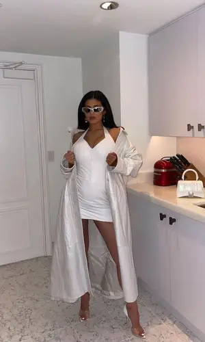 Kylie Jenner wearing Balenciaga eyewear