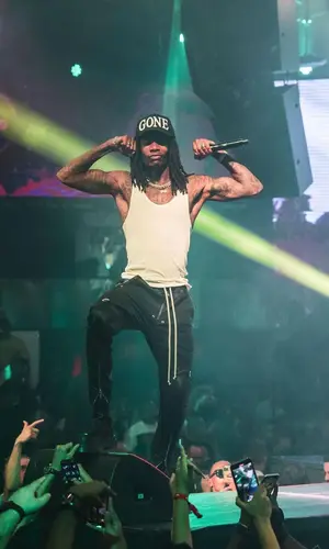 Wiz Khalifa wearing Rick Owens top