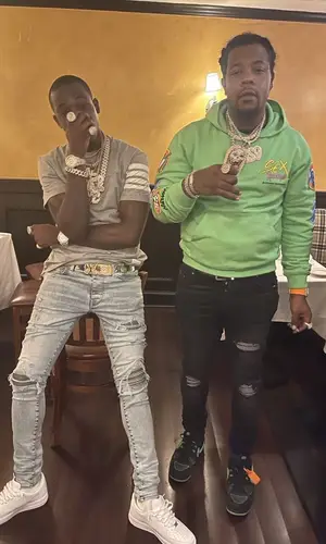 Rowdy Rebel wearing Chrome Hearts hoody
