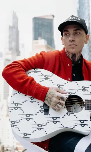 Blackbear wearing Rick Owens jeans