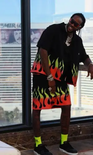 2 Chainz wearing Gallery Dept. shirt