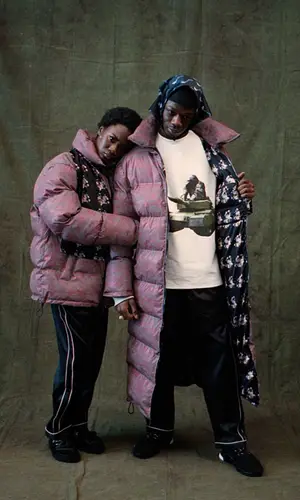 J Hus wearing The Ugliest jacket