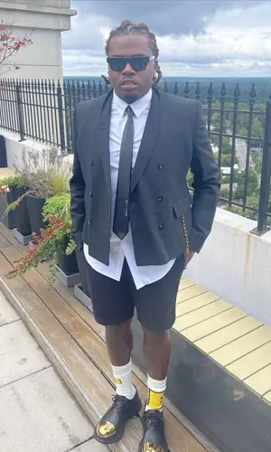 Gunna wearing Alyx suit