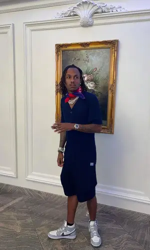Rich The Kid wearing Reuben Oliver shirt