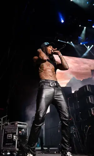 Wiz Khalifa wearing Celine underwear