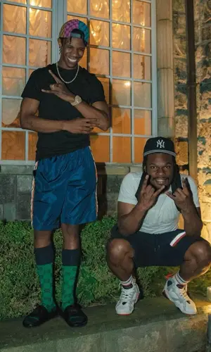 A Boogie Wit Da Hoodie wearing Gucci sandal