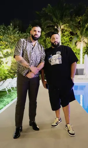 Drake wearing Tom Ford pants