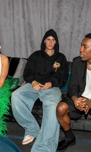 Justin Bieber wearing Balenciaga jeans