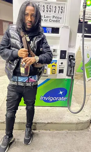 Ron Suno wearing Moncler jacket