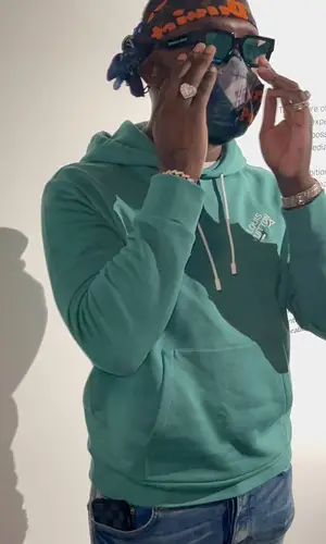 Headie One wearing Louis Vuitton eyewear