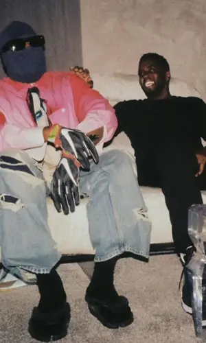 Kanye West wearing Vetements shirt