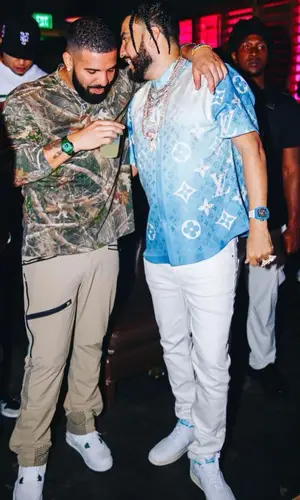 Drake wearing Peak Performance pants