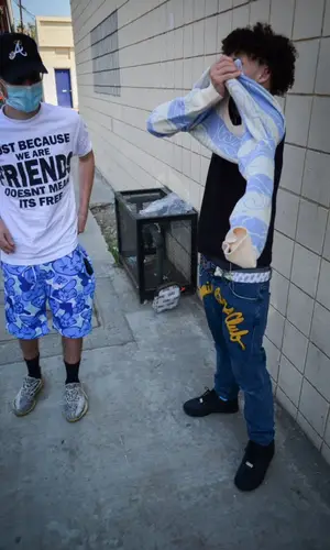 Bankrol Hayden’s Outfit in Royal Surge Sweatshirt, Billionaire Boys Club Jeans & Bape Sneakers (2021)